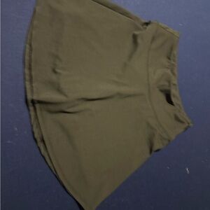 Black Green Skater Skirt